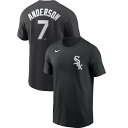 MLB ティム アンダーソン シカゴ ホワイトソックス Tシャツ Name Number T-Shirt ナイキ/Nike ブラック N199-JK【OCSL】