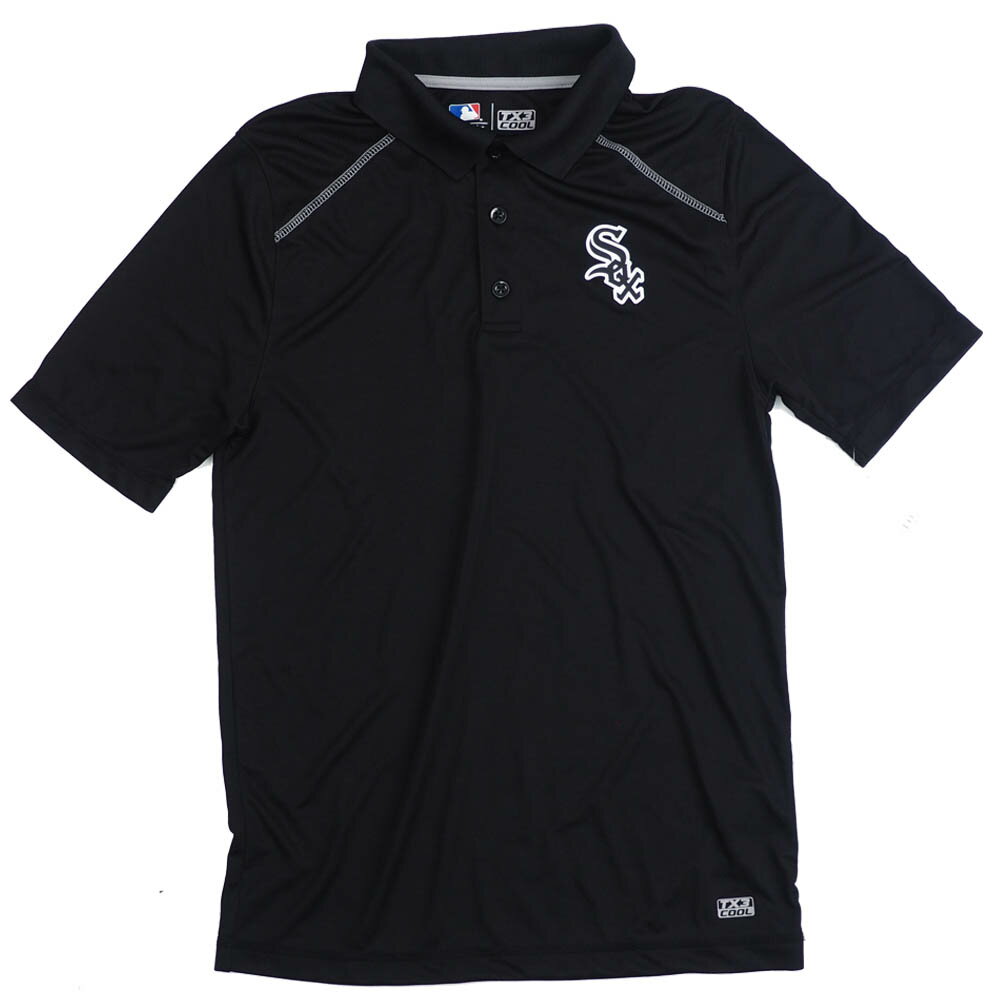 Rakuten - MLB シカゴ・ホワイトソックス Cool Moisture Wicking ポロシャツ TX3 ブラック