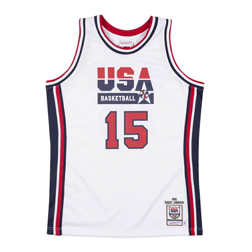 USABB マジック・ジョンソン 1992 アメリカ代表 ユニフォーム/ジャージ オーセンティック USA 1992 ドリームチーム ミッチェル&ネス