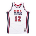 USABB ジョン・ストックトン 1992 アメリカ代表 ユニフォーム/ジャージ オーセンティック USA 1992 ドリームチーム ミッチェル&ネス
