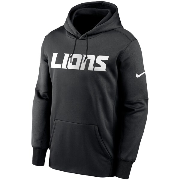 NFL ライオンズ パーカー/フーディー Wordmark Therma Pullover Hoodie ナイキ/Nike ブラック NKAQ-CMB【OCSL】