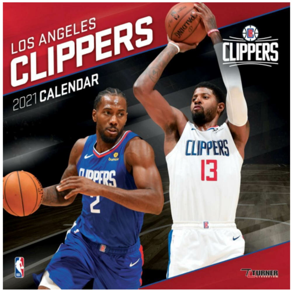 クリッパーズ カレンダー NBA 2021年版 チーム 壁掛け ポスター インテリア Turner