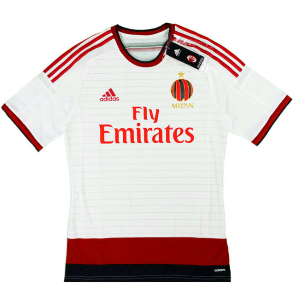 本田圭佑 ユニフォーム ACミラン アディダス Adidas アウェイ ホワイト 2014-15 レプリカ ジャージ セリエA メンズ 半袖バーゲン サッカー 用品 セール