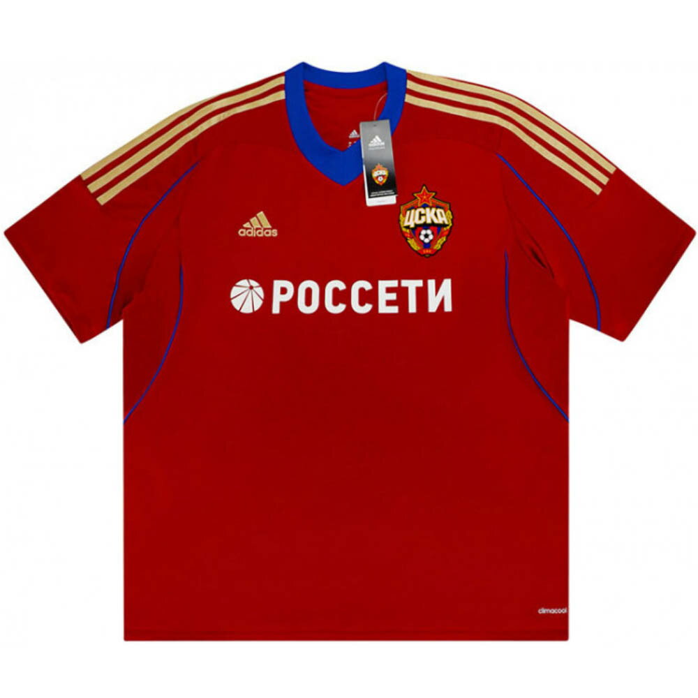 本田圭佑 ユニフォーム CSKAモスクワ アディダス Adidas ホーム レッド 2013-14 レプリカ ネームロシア語表記 メンズ 半袖通販セール サッカー 用品 セール