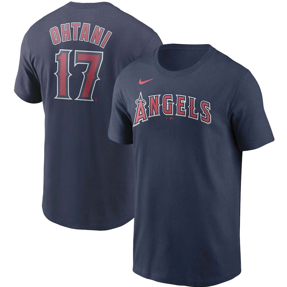 大谷翔平 Tシャツ MLB エンゼルス ナイキ Nike ネイビー tシャツ メンズ 半袖 23wbsfのサムネイル