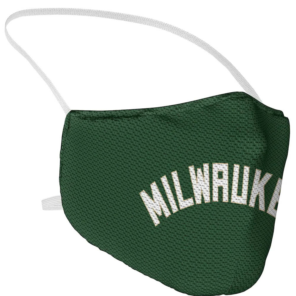 ミルウォーキー・バックス NBA マスク 大人用 NBA ファッションマスク グリーン(ワードマーク)