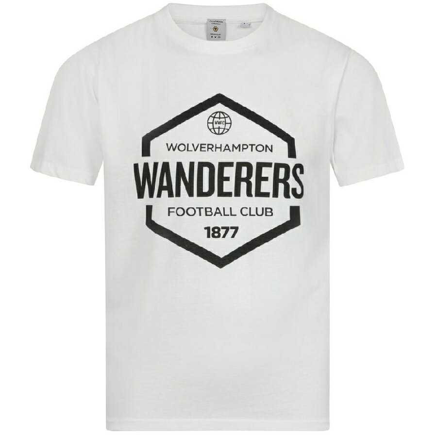 ウルブス Tシャツ チームロゴ ウルヴァーハンプトン ワンダラーズFC プレミアリーグ ホワイト サッカー