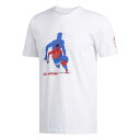 ドノバン ミッチェル Tシャツ NBA x Marvel マーベル スパイダーマン Spider-Man T-Shirt アディダス Adidas ネイビー