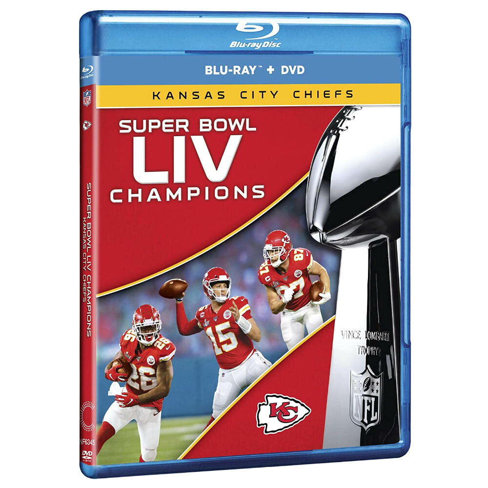 NFL チーフス グッズ 第54回スーパーボウル Super Bowl LIV Champions ブルーレイ＆DVDセット 英語版 2