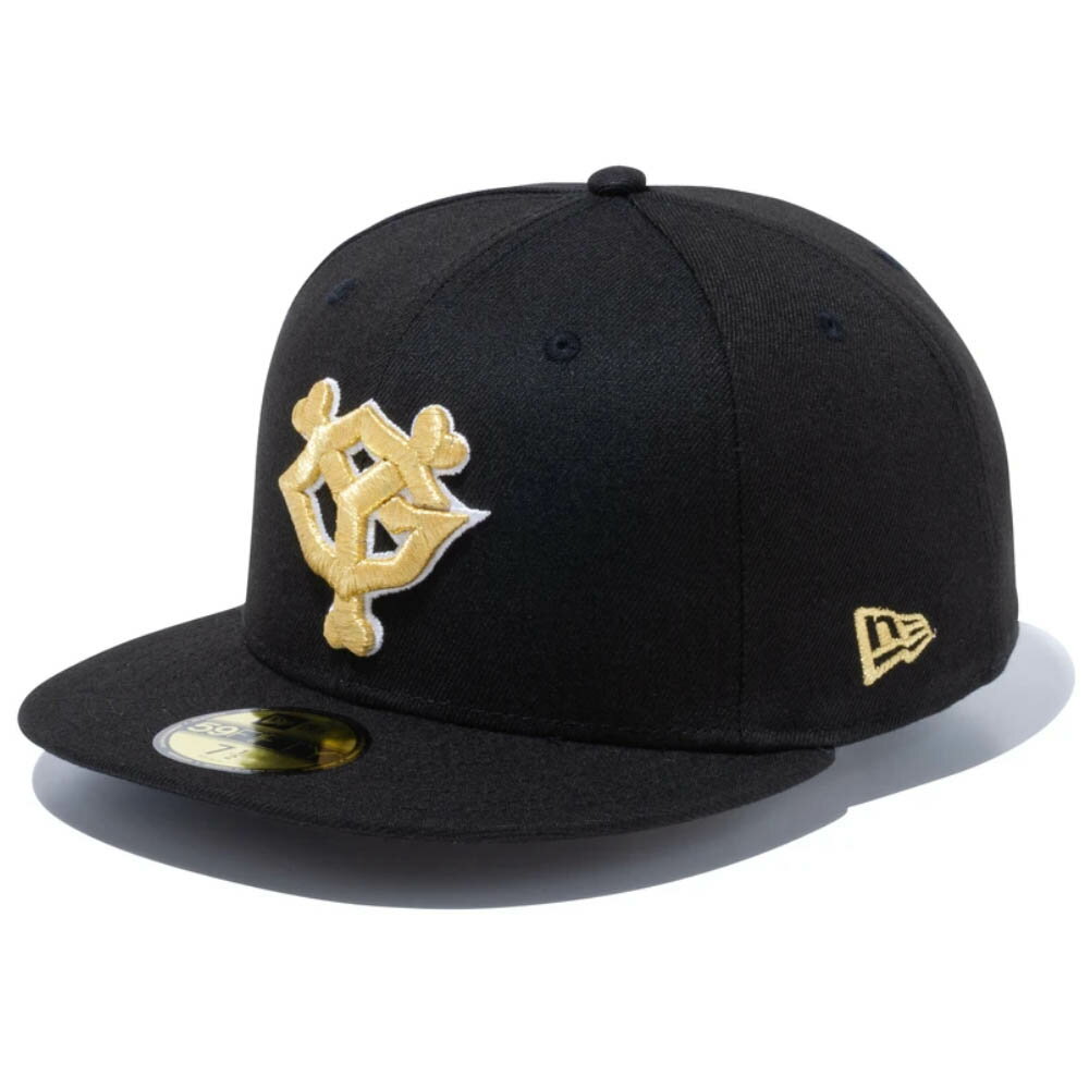 読売ジャイアンツ 巨人 グッズ ニューエラ キャップ GIANTS LOGO 59FIFTY Fitted Hat New Era ブラック ゴールド