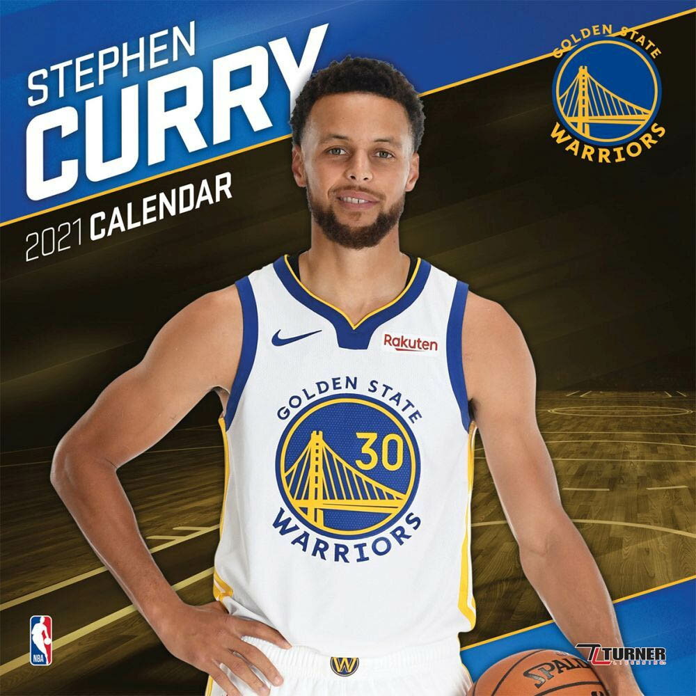 NBA カレンダー 2022年 ステファン・カリー ステフィン・カリー ウォリアーズ ミニ 壁掛け CALENDAR Turner