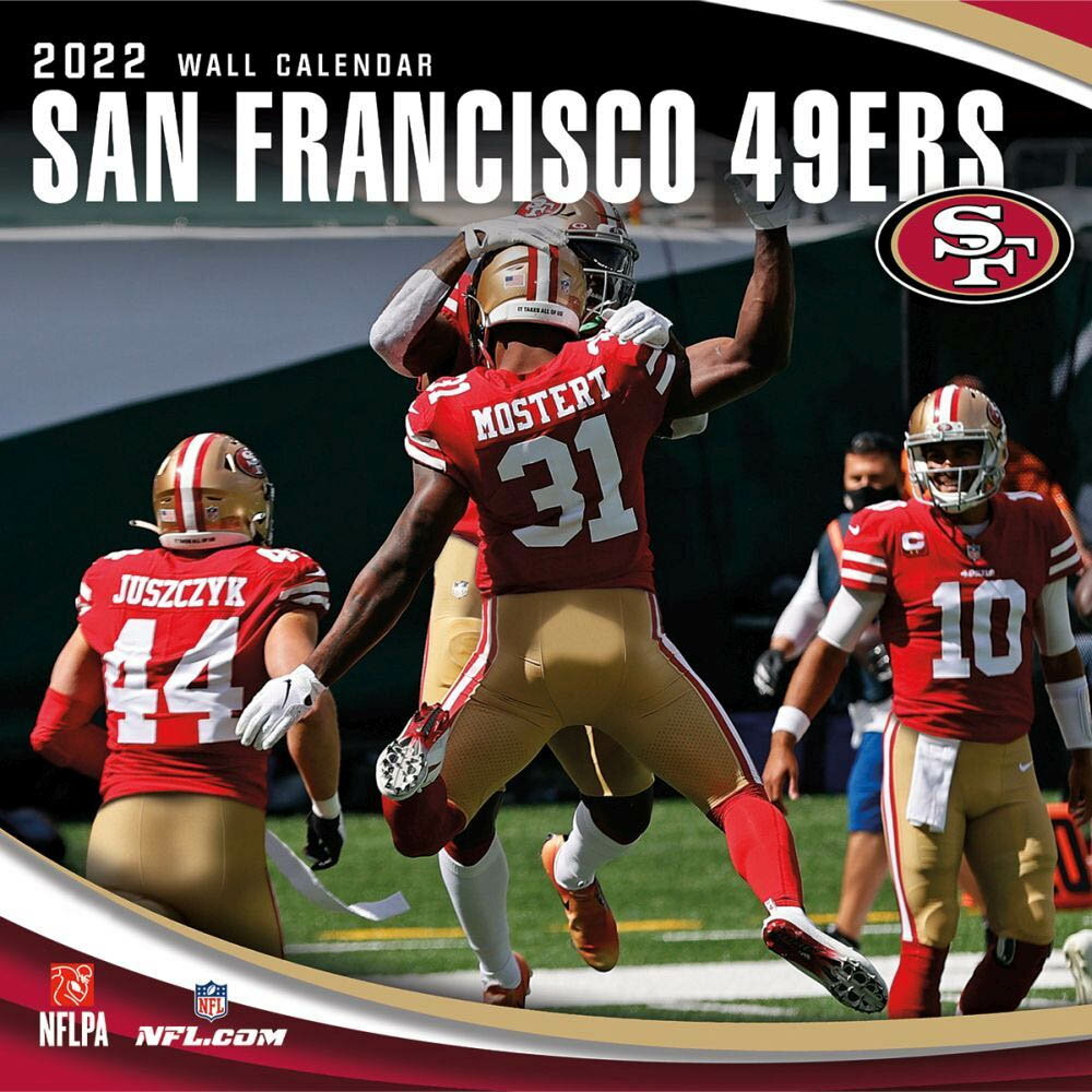 NFL カレンダー 2022年 49ers 12X12 TEAM 壁