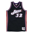 NBA カール・マローン ユタ・ジャズ ユニフォーム スウィングマン 1998-99 ミッチェル＆ネス/Mitchell & Ness ブラック