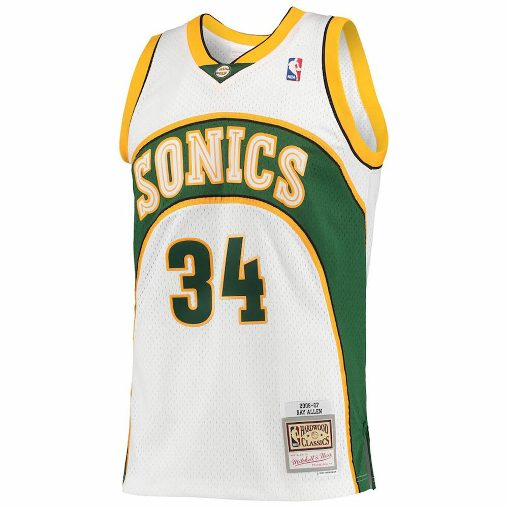 NBA レイ・アレン シアトル・スーパーソニックス ユニフォーム スウィングマン 2006-07 ミッチェル&ネス/Mitchell & Ness ホワイト