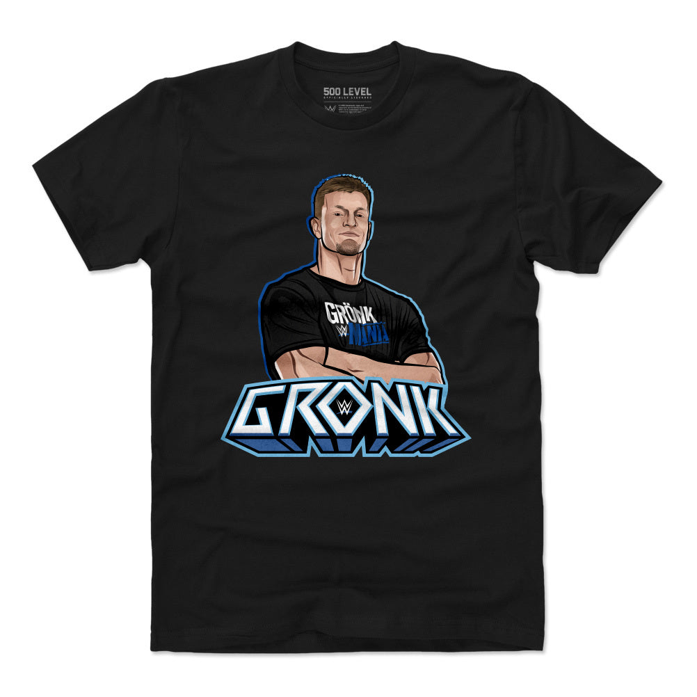 WWE ロブ・グロンコウスキー #87 Tシャツ Superstars GronkMania 500Level ブラック