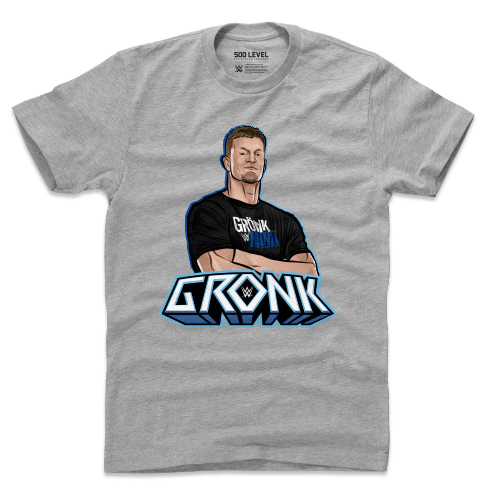 WWE ロブ・グロンコウスキー #87 Tシャツ Superstars GronkMania 500Level ヘザーグレー