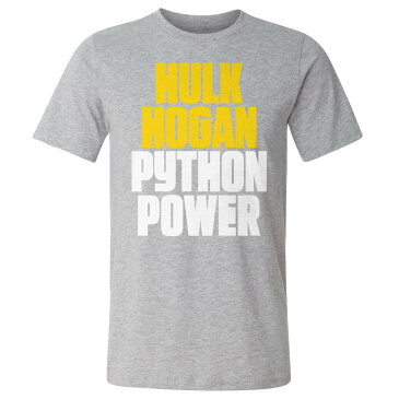 WWE ハルク・ホーガン Tシャツ Legends Python Power Font 500Level ヘザーグレー