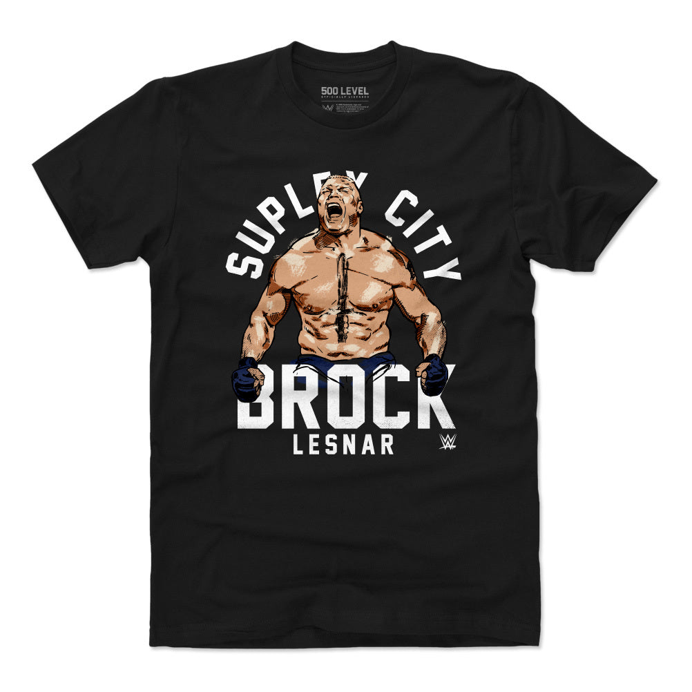 WWE ブロック・レスナー Tシャツ Superstars Suplex City Scream 500Level ブラック