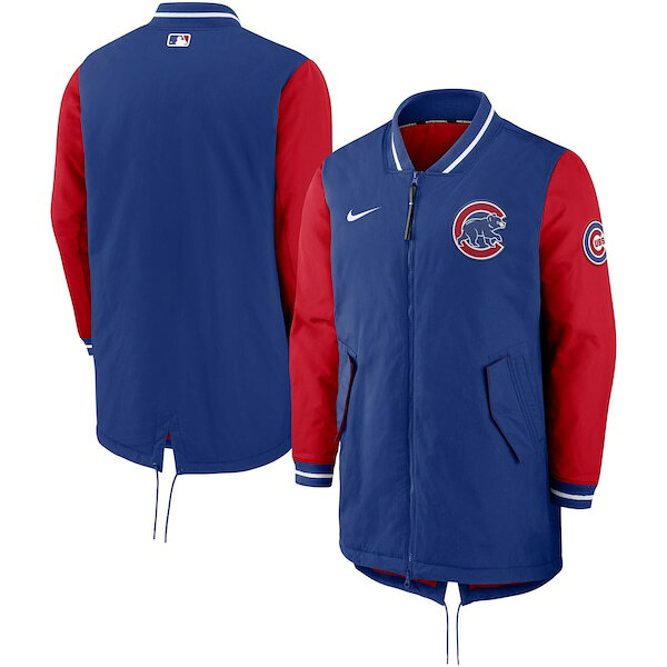 Rakuten - MLB カブス ジャケット 2022 選手着用 オーセンティックコレクション ダグアウト Jacket ナイキ/Nike Rush Blue/Sport Red【nkac】