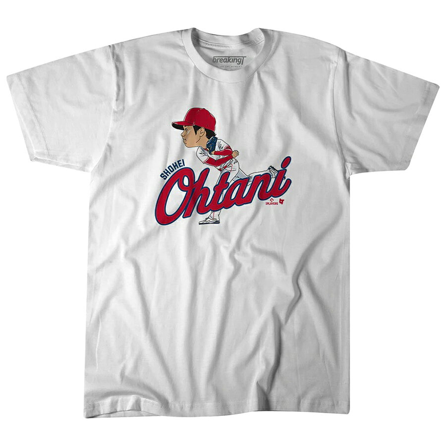 Rakuten - 【海外限定版】MLB 大谷翔平 エンゼルス Tシャツ カリカチュア Caricature T-Shirt BreakingT ホワイト 23wbsf
