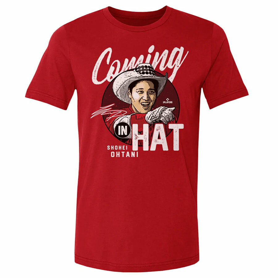 MLB 大谷翔平 エンゼルス Tシャツ Coming In Hat T-Shirt 500Level レッド