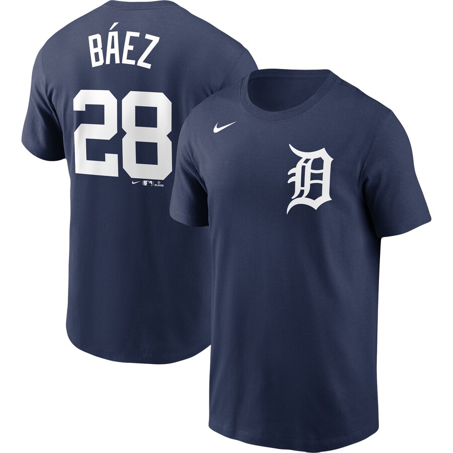 MLB ハビアー・バエズ タイガース Tシャツ ネーム＆ナンバー ナイキ/Nike ネイビー