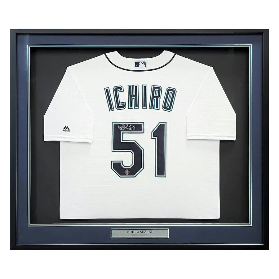 MLB イチロー マリナーズ 直筆サイン ユニフォーム マジェスティック ジャージ Autographed Milcreek ..