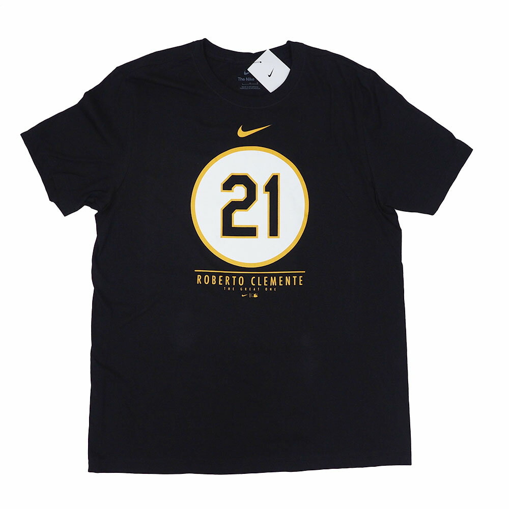 MLB ロベルト・クレメンテ パイレーツ Tシャツ 引退選手 Retired Number T-Shirt ナイキ/Nike ブラック