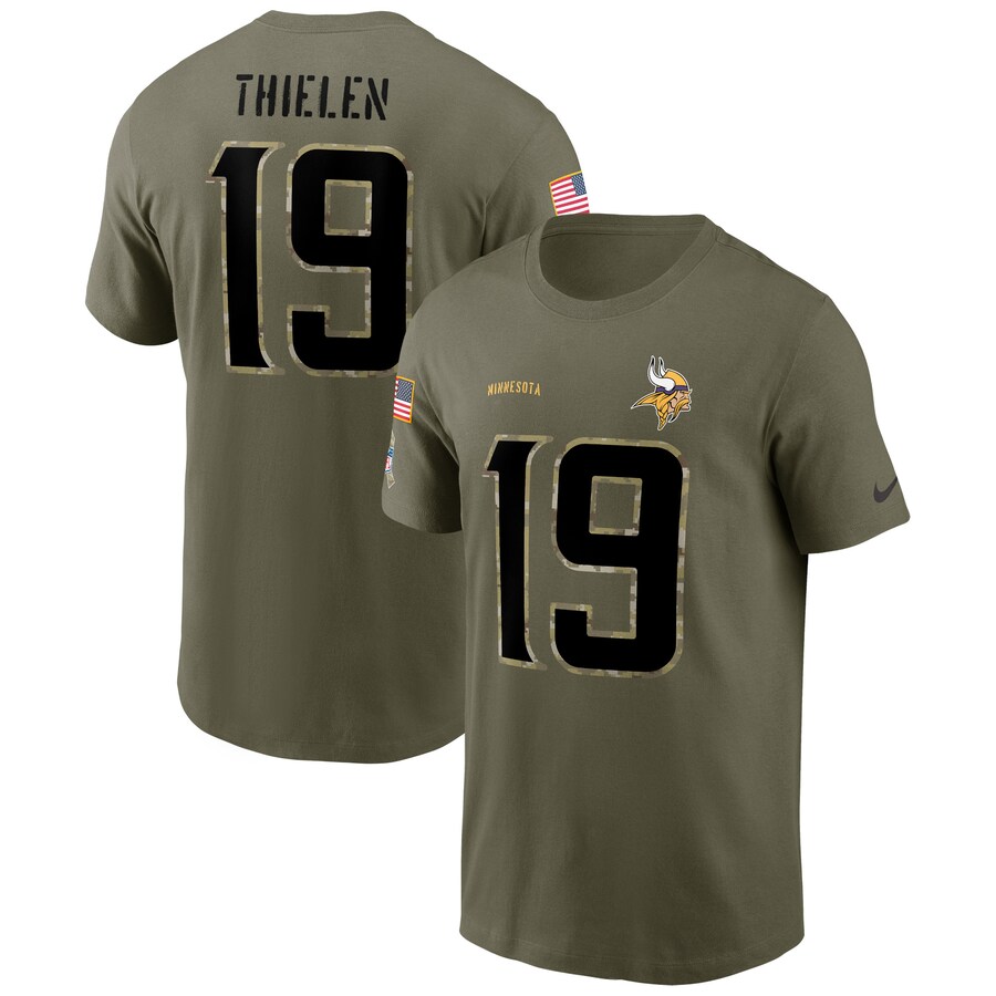 NFL アダム・シーレン バイキングス Tシャツ サルートトゥサービス2022 Salute to Service ネーム＆ナンバー ナイキ/Nike オリーブ