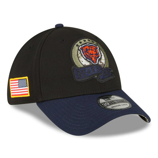 NFL ベアーズ キャップ サルートトゥサービス2022 Salute To Service 39THIRTY フレックス ニューエラ/New Era ブラック ネイビー NFL ベアーズ キャップ サルートトゥサービス2022 Salute To Service 39THIRTY フレックス ニューエラ/New Era ブラック ネイビー