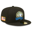 NFL Y Lbv T[ggDT[rX2022 Salute To Service 59FIFTY Fitted j[G/New Era ubN