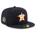 MLB アストロズ キャップ 2022 ワールドシリーズ進出記念 サイドパッチ 59FIFTY Fitted ニューエラ/New Era ネイビー