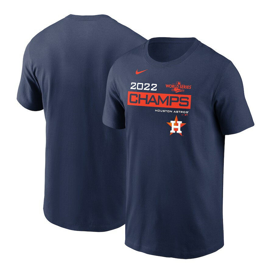 Rakuten - MLB アストロズ Tシャツ 2022 ワールドシリーズ 優勝記念 Champions Celebration T-Shirt ナイキ/Nike ネイビー
