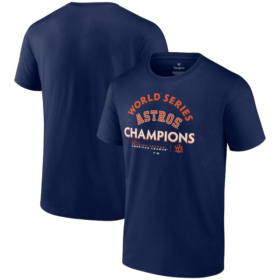 樂天商城 - MLB アストロズ Tシャツ 2022 ワールドシリーズ 優勝記念 Champions Franchise Guys T-Shirt Fanatics ネイビー