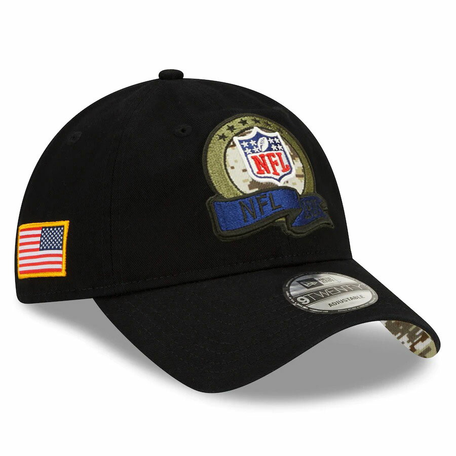 NFL シールドロゴ キャップ サルートトゥサービス 2022 Salute To Service 9TWENTY Adjustable Hat ニューエラ/New Era ブラック