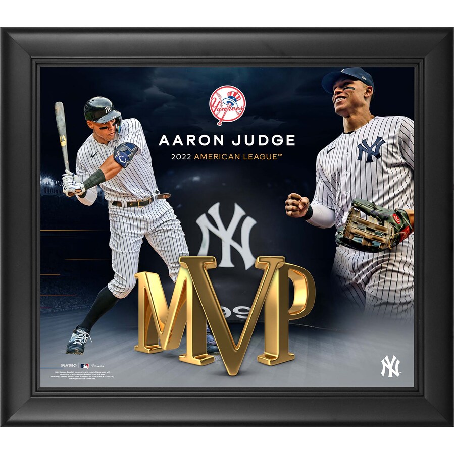 MLB アーロン・ジャッジ ヤンキース フォトフレーム 2022 AL MVP受賞記念 最優秀選手 ア・リーグ Framed 15 x 17 Collage