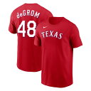 MLB ジェイコブ・デグロム レンジャーズ Tシャツ 2023 ネーム＆ナンバー 移籍組 ナイキ/N ...