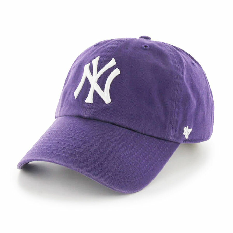 Rakuten - MLB ヤンキース キャップ Clean Up Cap 47Brand パープル