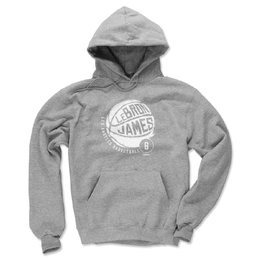 NBA レブロン・ジェイムス レイカーズ パーカー Basketball Hoodie フーディー 500Level グレー