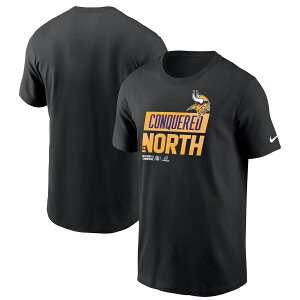 NFL バイキングス Tシャツ 2022 NFC 北地区優勝 ディビジョン Champions ロッカールーム Trophy Collection ナイキ/Nike ブラック