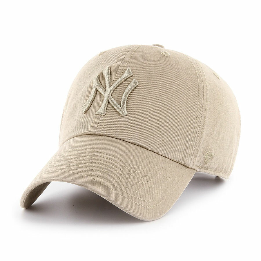 MLB ヤンキース キャップ Clean Up Cap 47Brand カーキ