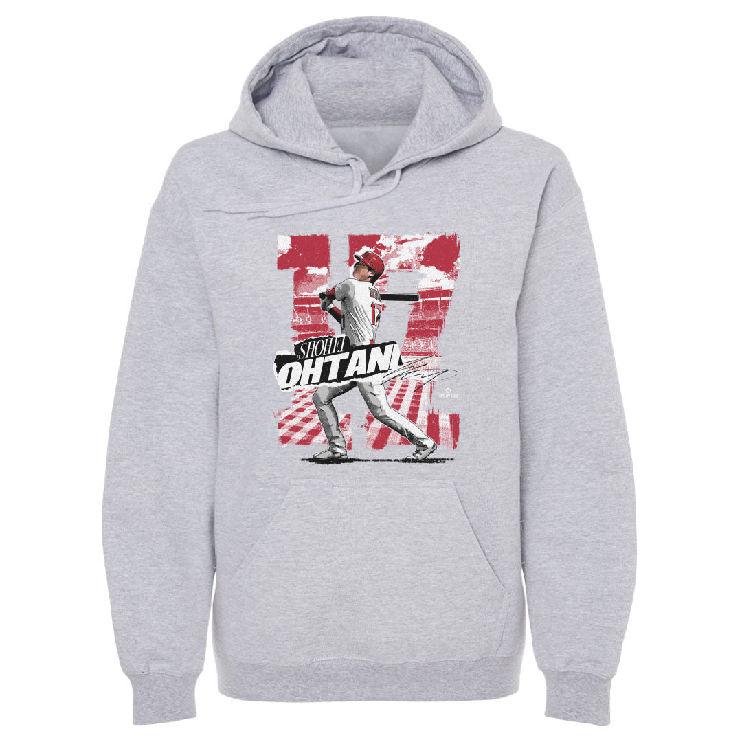 樂天商城 - MLB 大谷翔平 エンゼルス パーカー Rough Hoodie 23wbsf 500Level グレー