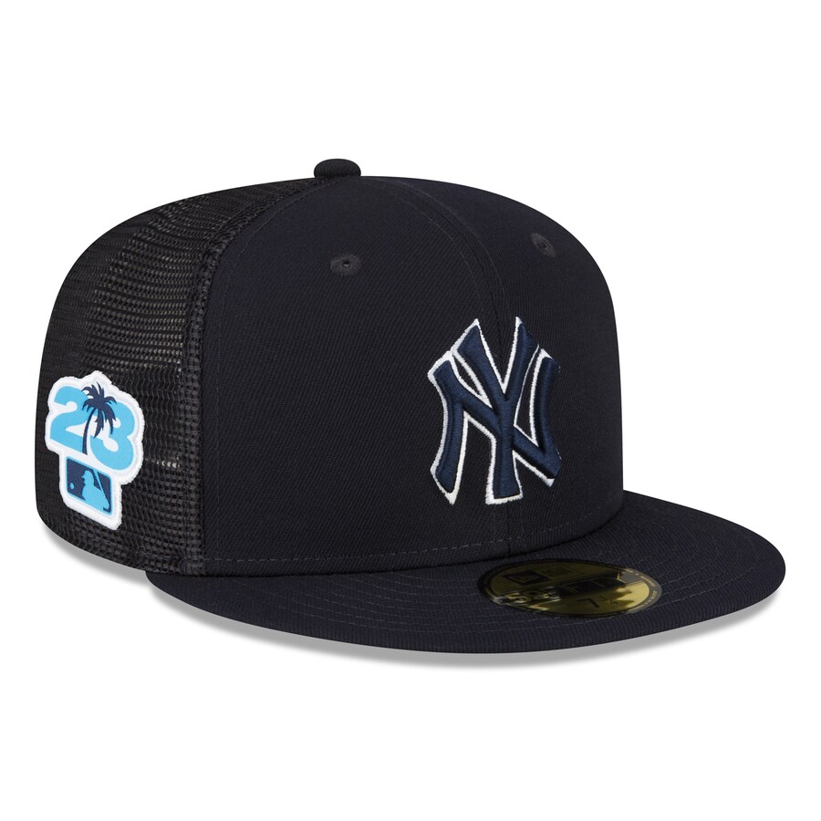樂天商城 - MLB ヤンキース キャップ 2023 スプリングトレーニング Spring Training 59FIFTY Fitted Hat ニューエラ/New Era ネイビー