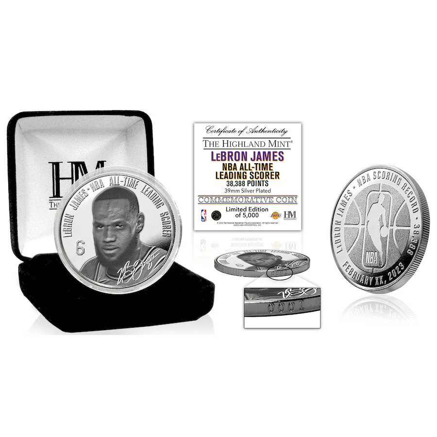 NBA ֥󡦥ॺ 쥤 å  All-Time Leading Scorer 1oz .999 Fine Silver Coin ¿ Highland Mint