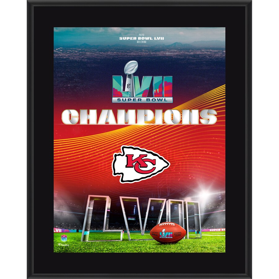 NFL チーフス フォトフレーム オーセンティック 10.5 x 13 第57回 スーパーボウル 優勝記念 Sublimated Plaque Fanatics