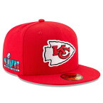 NFL チーフス キャップ 第57回 スーパーボウル 進出記念 サイドパッチ 59FIFTY Fitted Hat ニューエラ/New Era レッド