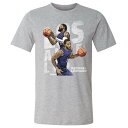 NBA カワイ・レナード ポール・ジョージ クリッパーズ Tシャツ Los Angeles C Duo WHT 500Level ヘザーグレー