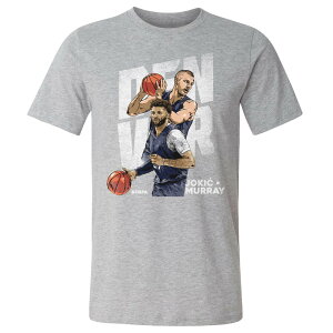 NBA ニコラ・ヨキッチ ジャマール・マレー ナゲッツ Tシャツ Denver Duo WHT 500Level ヘザーグレー