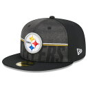 NFL スティーラーズ キャップ トレーニングキャンプ2023 59FIFTY Fitted Hat ニューエラ/New Era ブラック