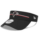 NFL ファルコンズ サンバイザー トレーニングキャンプ2023 Adjustable Visor ニューエラ/New Era ブラック